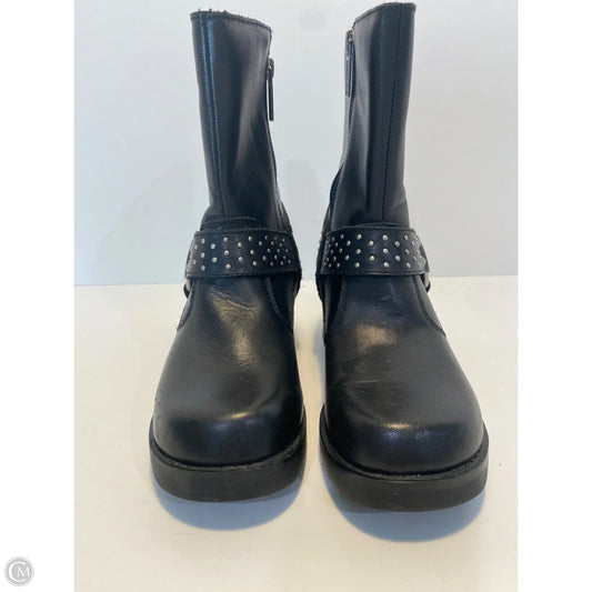 Boots Ankle Flats By Harley Davidson In Black, Size: 6