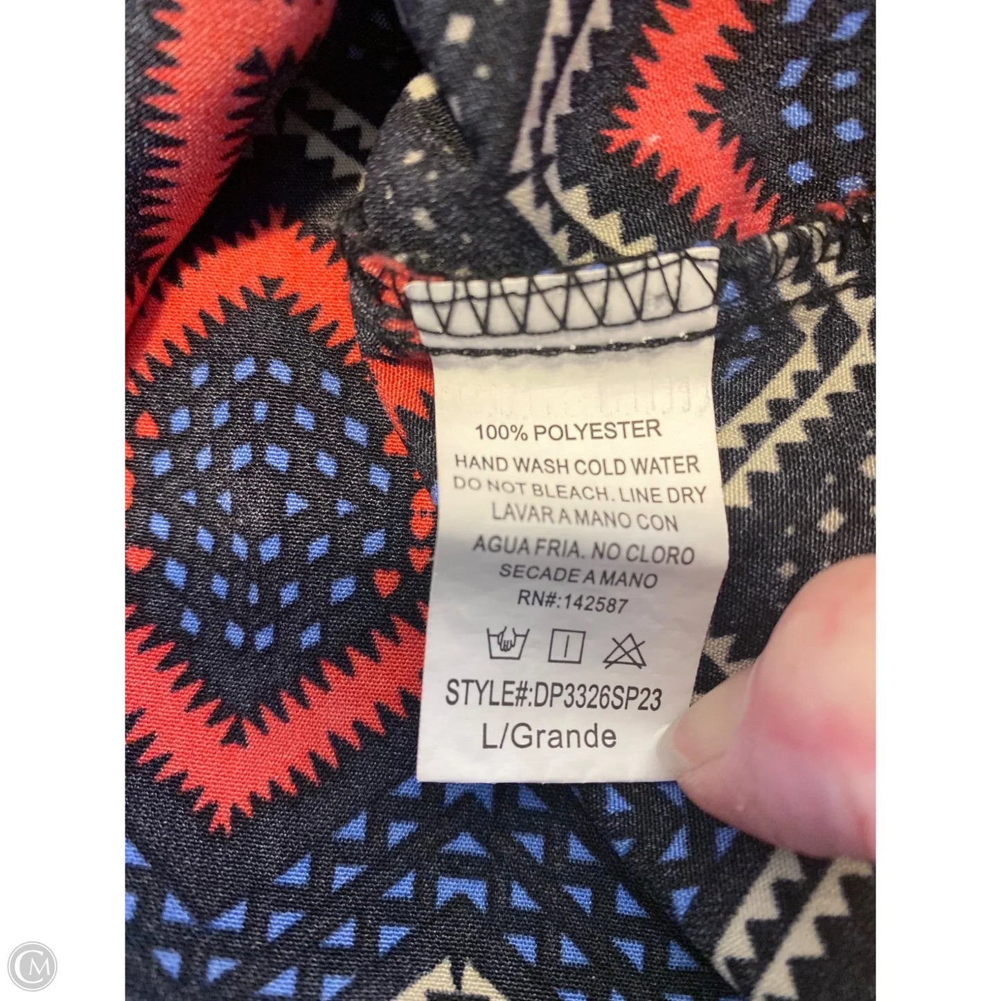 Top Long Sleeve By Allison Joy In Red, Size: L