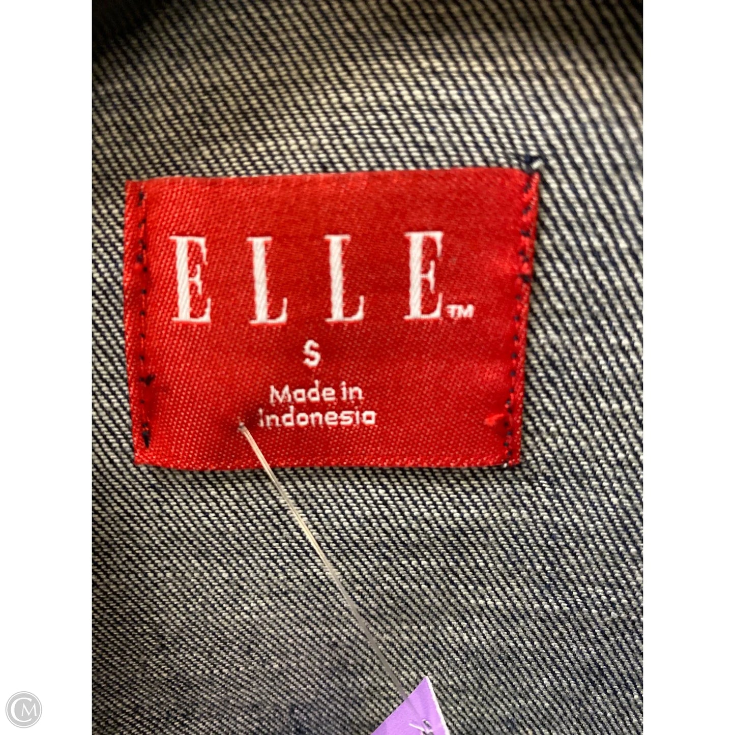 Jacket Denim By Elle In Blue Denim, Size: S