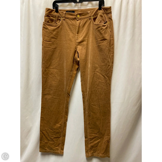 Pants Corduroy By Brooks Brothers In Brown, Size: 16