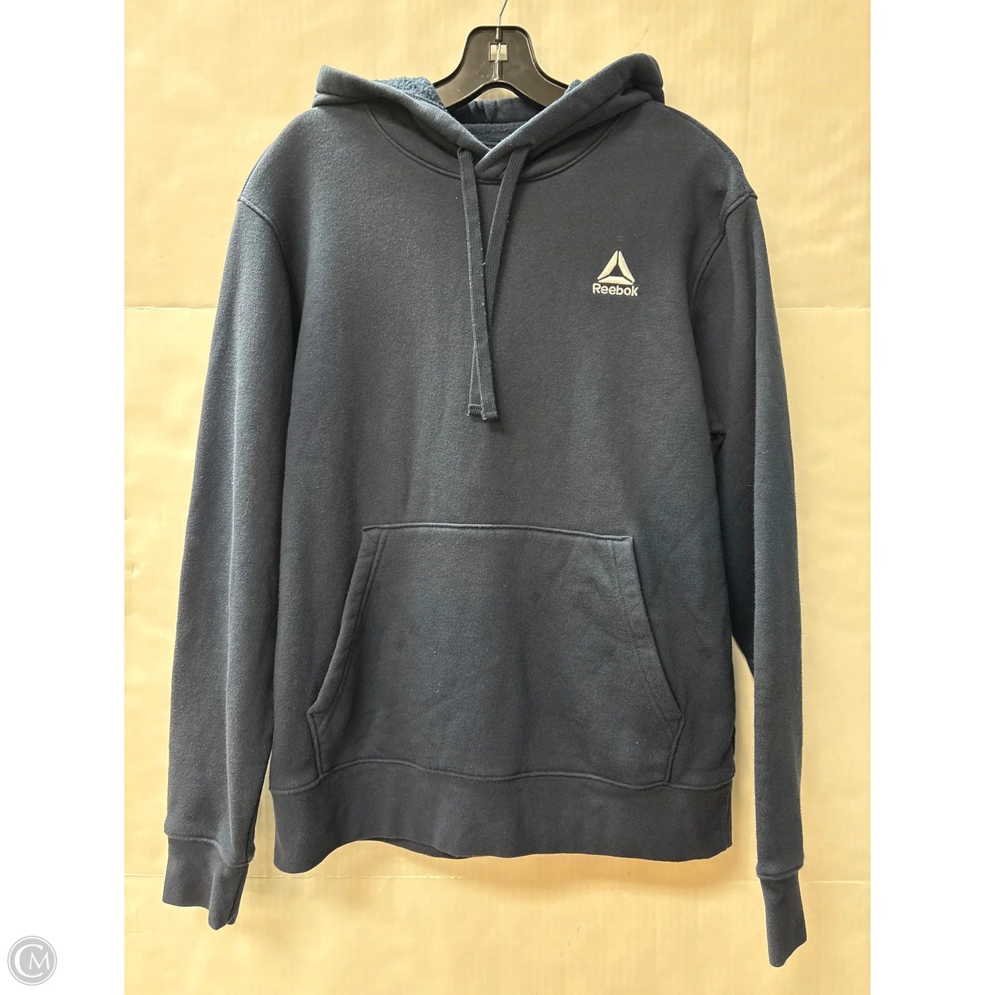 Sweatshirt Hoodie By Reebok In Navy, Size: S