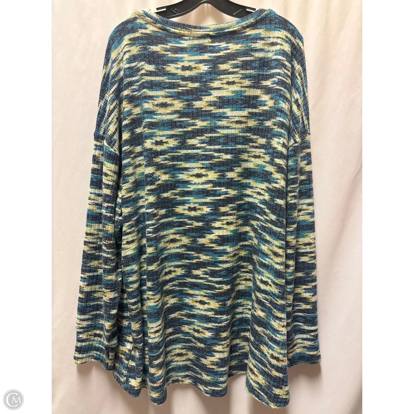 Top Long Sleeve By Lularoe In Blue, Size: 3x