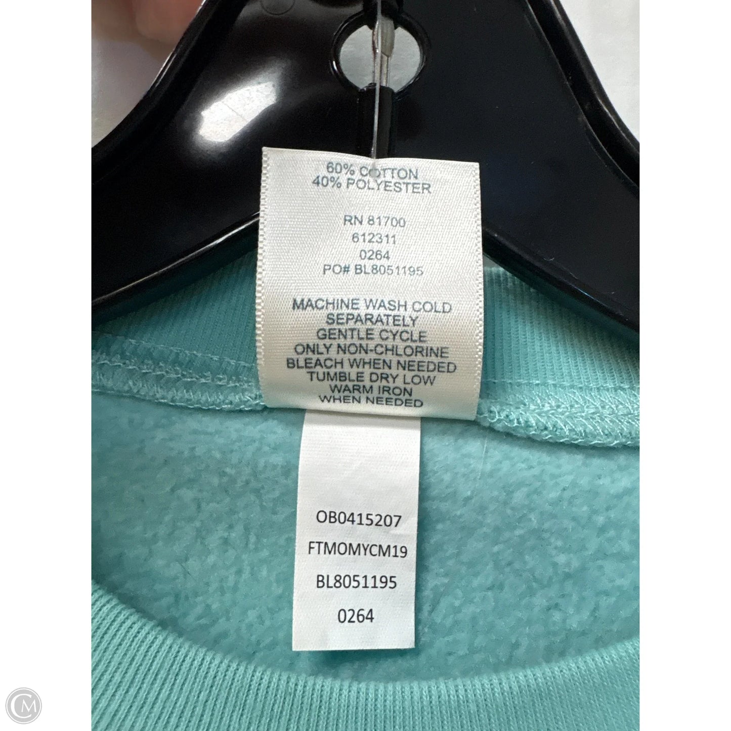 Sweatshirt Crewneck By Blair In Green, Size: M