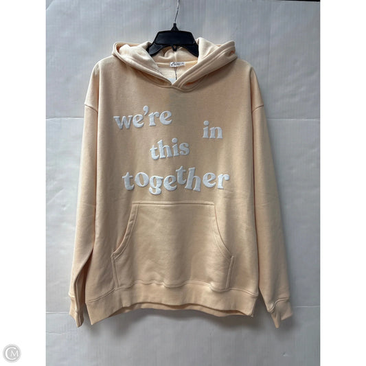 Sweatshirt Hoodie By Clothes Mentor In Yellow, Size: M