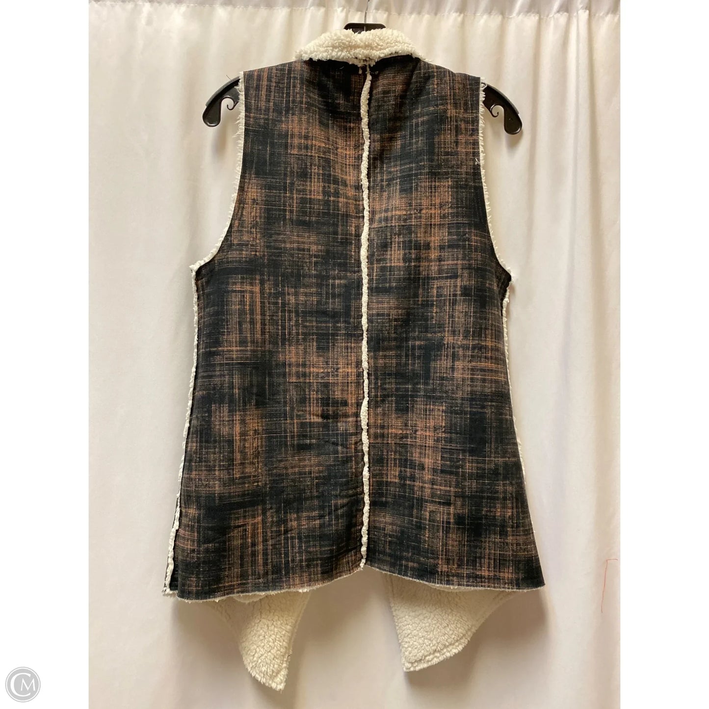 Vest Faux Fur & Sherpa By Lularoe In Brown, Size: S