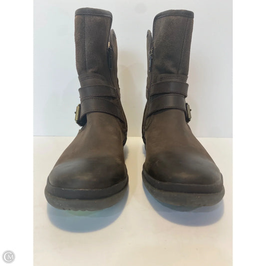 Boots Designer By Ugg In Brown, Size: 6.5