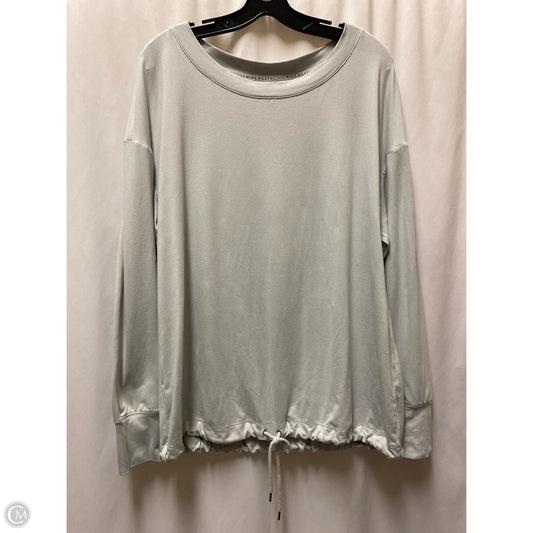 Athletic Top Long Sleeve Crewneck By Nine West In Grey, Size: 1x