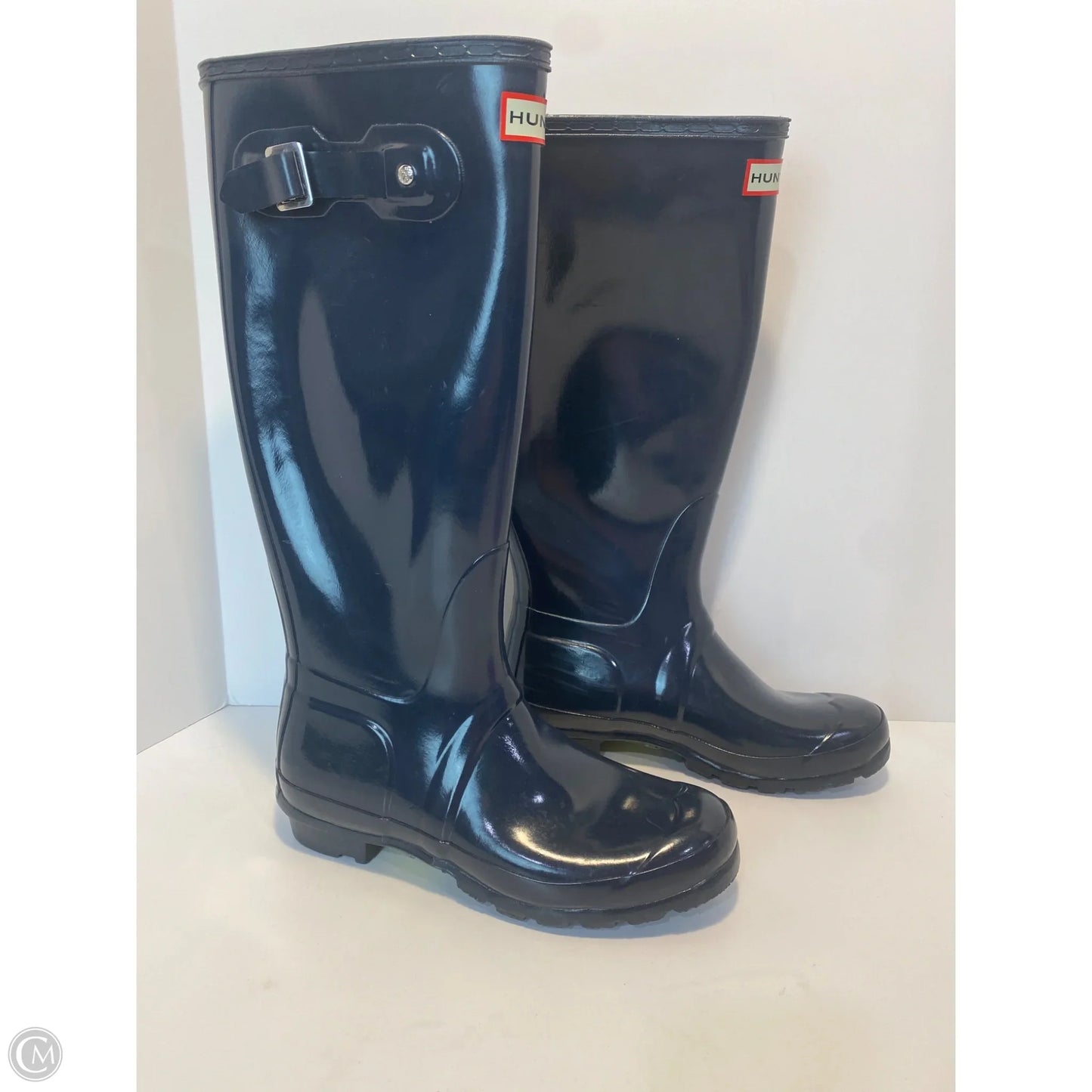 Boots Rain By Hunter In Navy, Size: 7