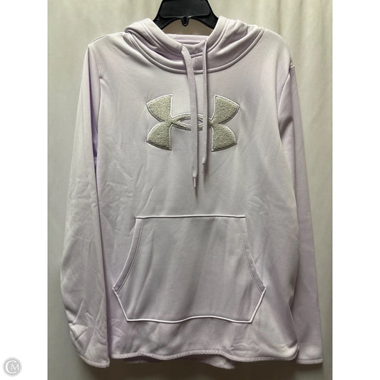 Sweatshirt Hoodie By Under Armour In Purple, Size: Xl