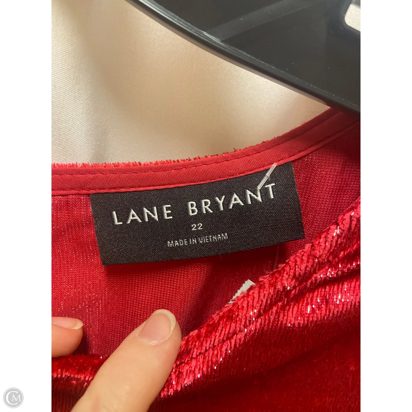 Top Short Sleeve By Lane Bryant In Red, Size: 4x