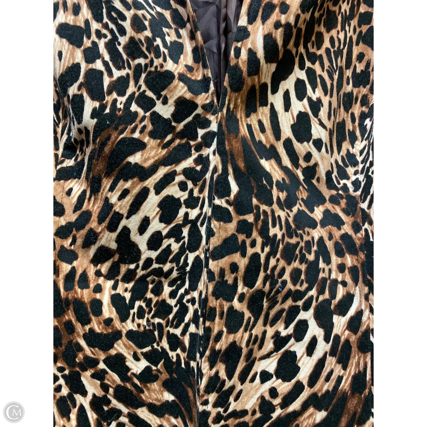 Blazer By Gloria Vanderbilt In Animal Print, Size: Xl