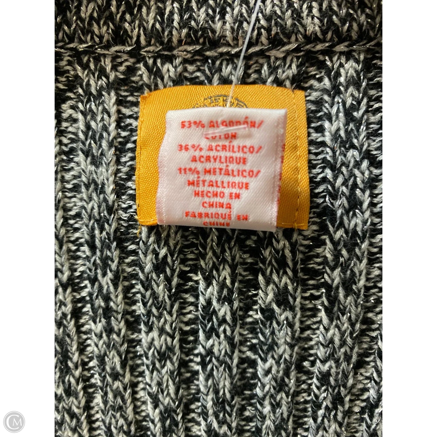 Sweater By Ruby Rd In Black & White, Size: Lp