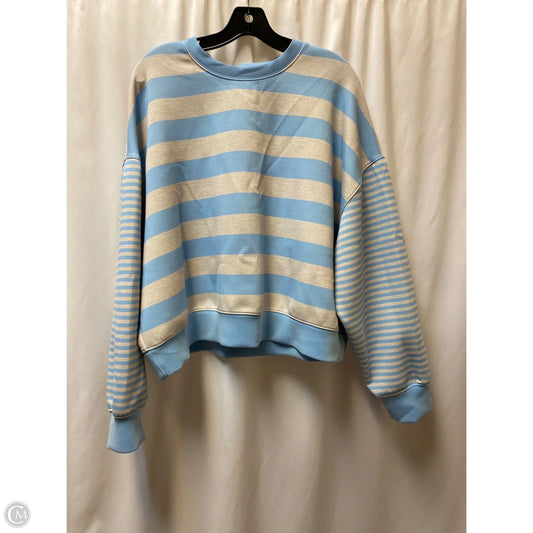 Top Long Sleeve By As Revival In Blue & Grey, Size: L