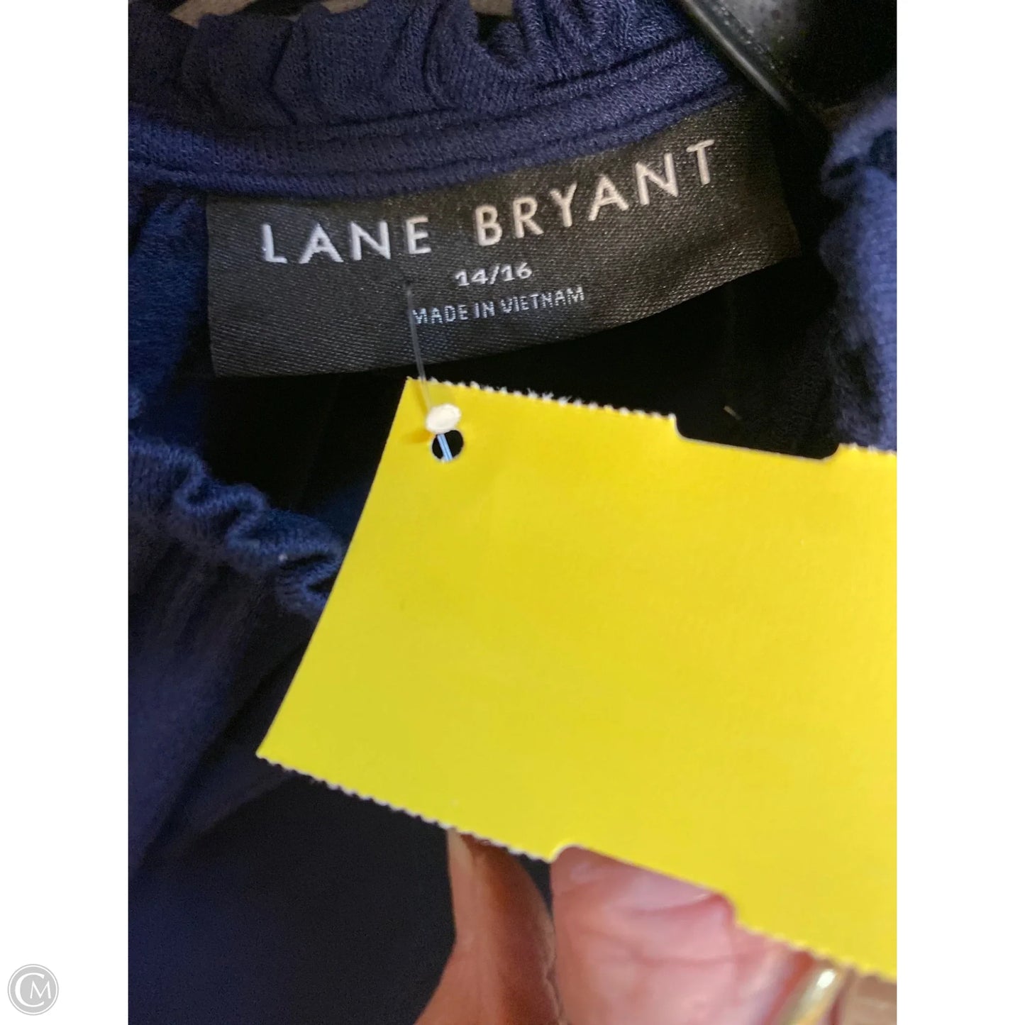 Top Long Sleeve By Lane Bryant In Navy, Size: L