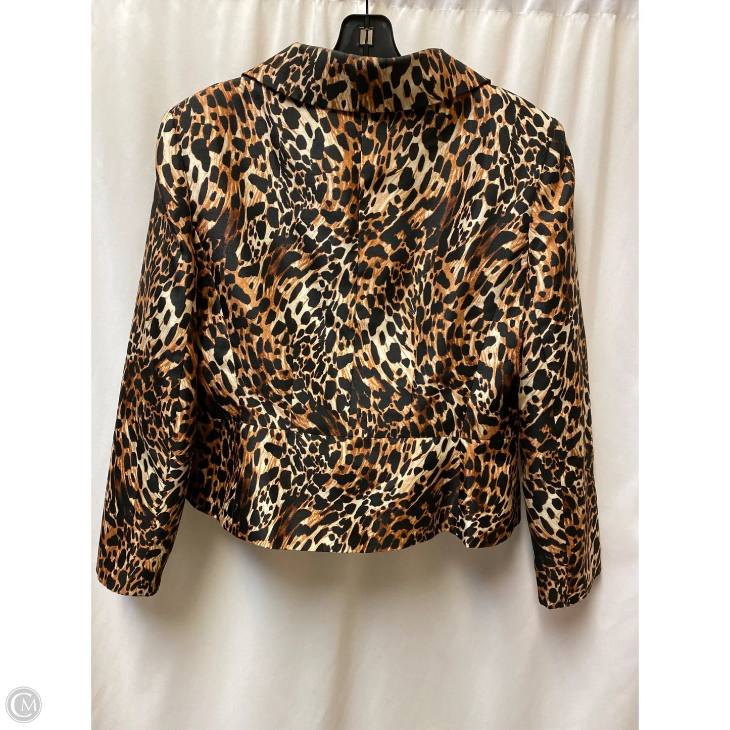 Blazer By Le Suit In Animal Print, Size: L