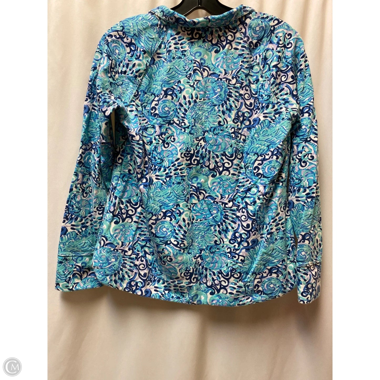 Top Long Sleeve Designer By Lilly Pulitzer In Blue, Size: S