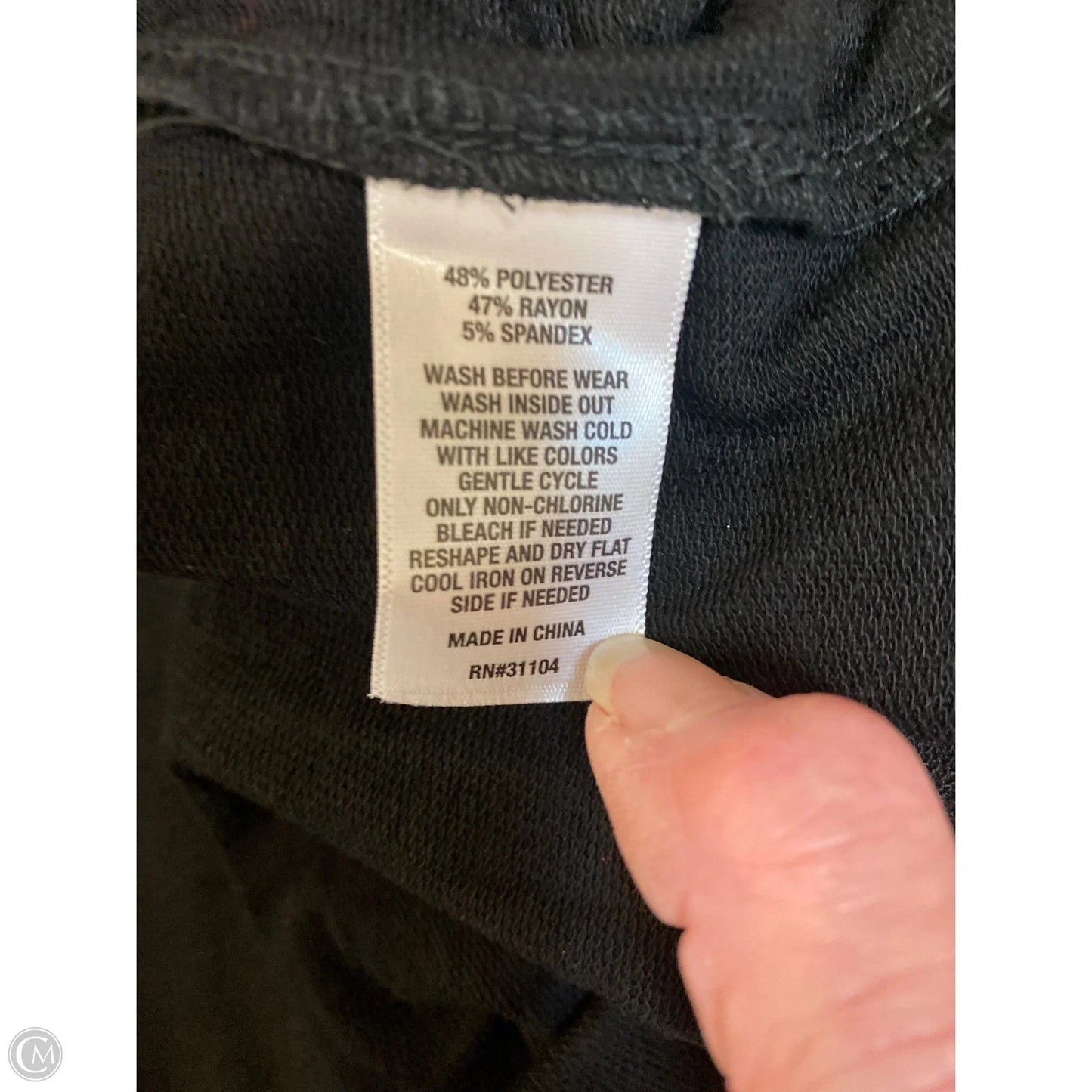 Top Long Sleeve By Crown And Ivy In Black, Size: 3x