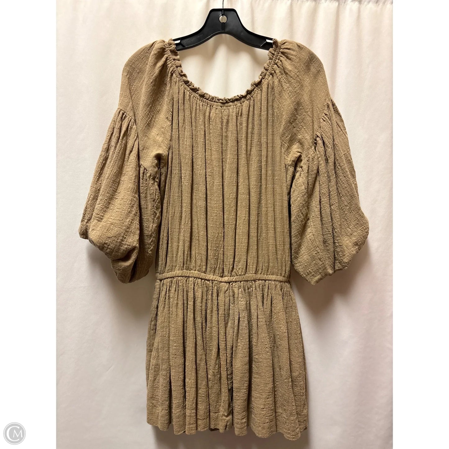 Top Long Sleeve By Mustard Seed In Taupe, Size: L