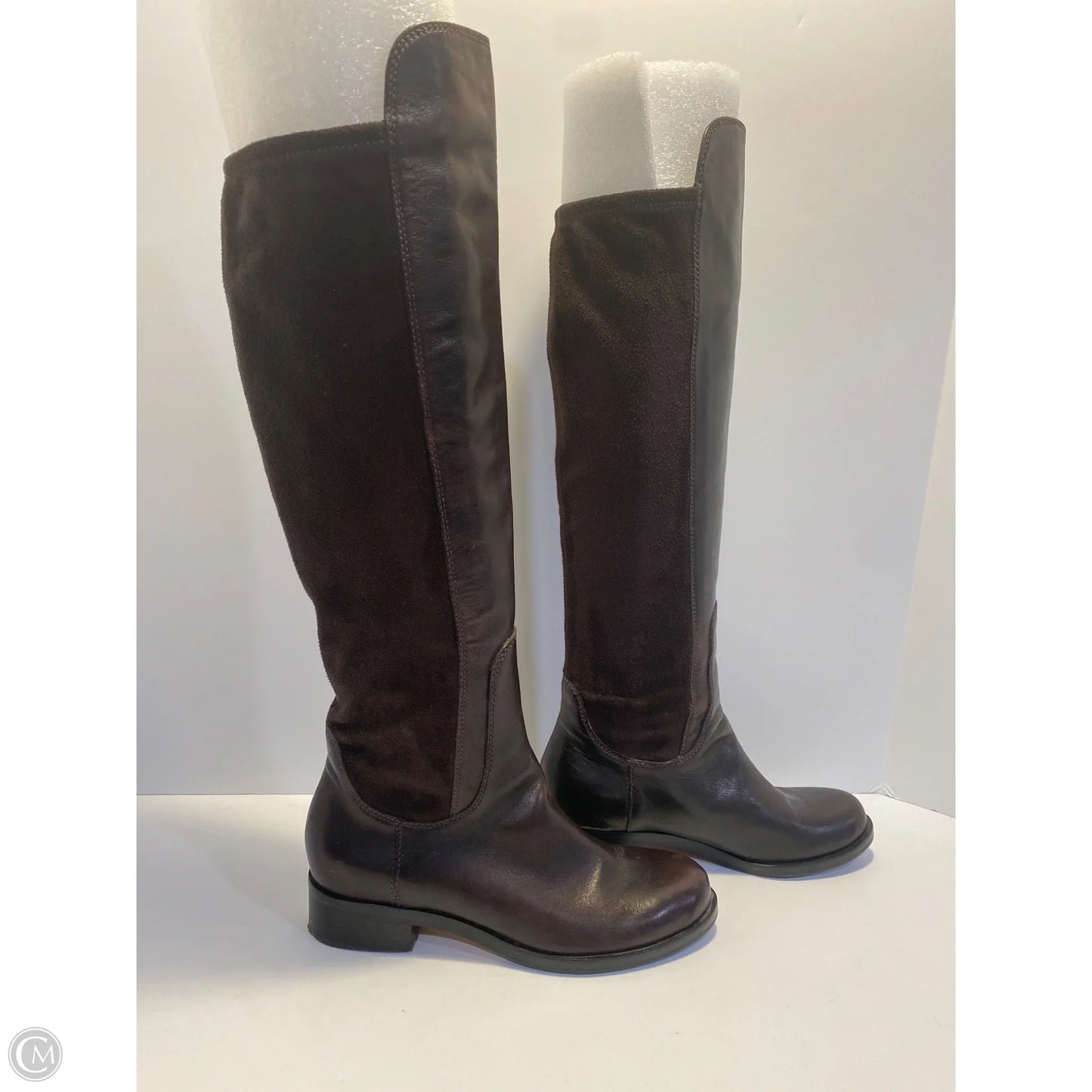 Boots Knee Flats By Cole-haan In Brown, Size: 5.5