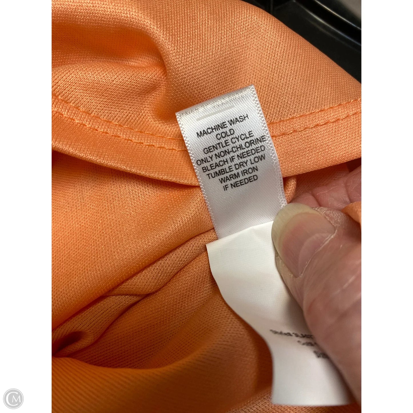 Top Long Sleeve By Cato In Peach, Size: M