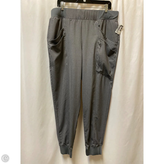 Athletic Leggings By Originality In Grey, Size: Xl