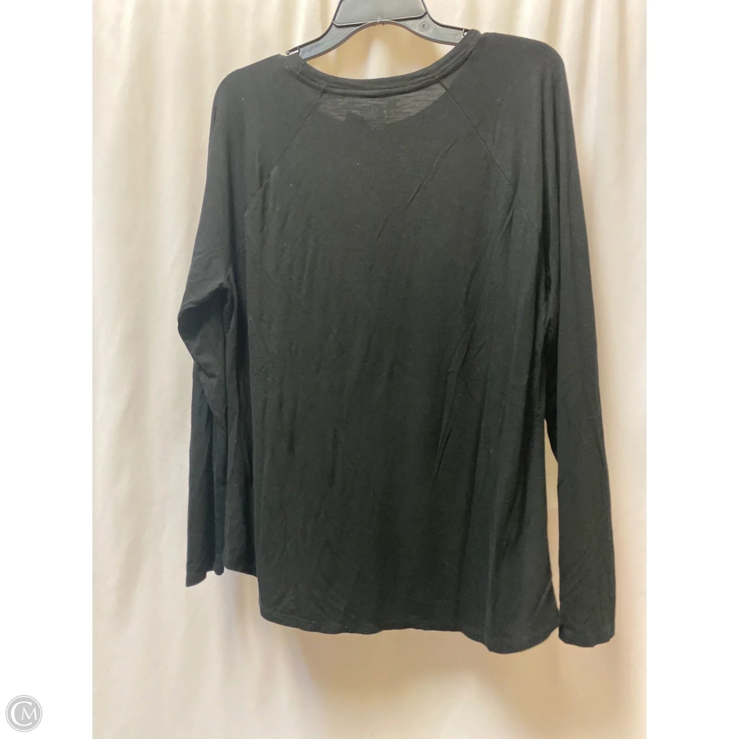 Top Short Sleeve By Time And Tru In Black, Size: Xxl