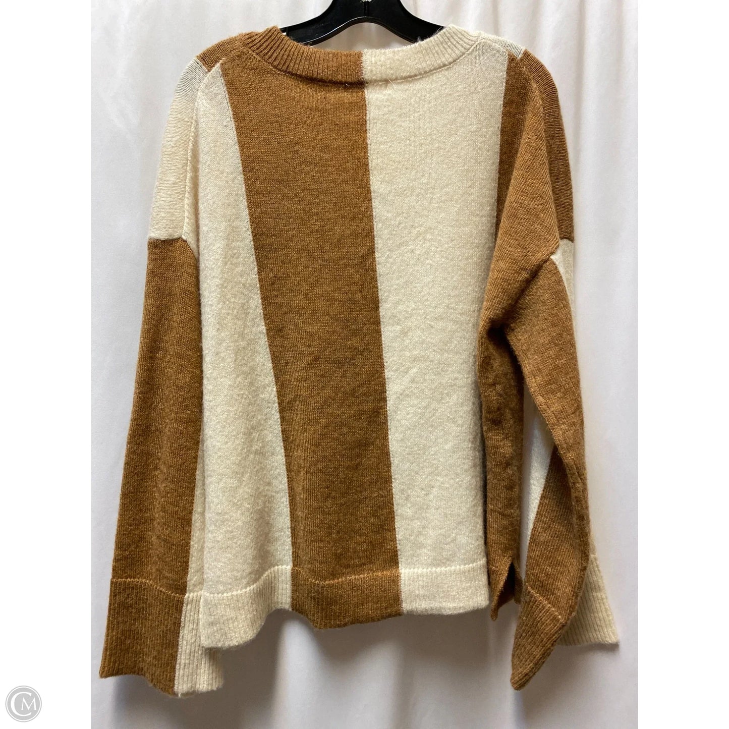 Sweater By Blu Pepper In Brown, Size: L