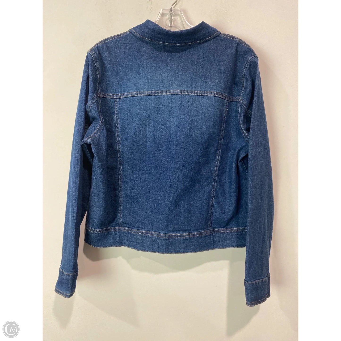 Jacket Denim By Rafaella In Blue Denim, Size: M