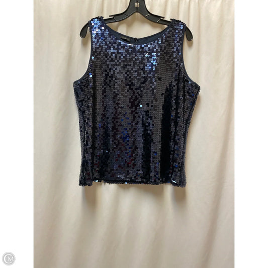 Top Sleeveless By Talbots In Blue, Size: L