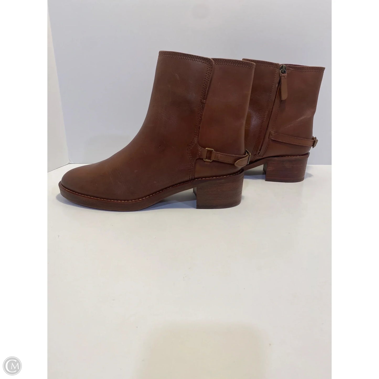 Boots Ankle Flats By Franco Sarto In Brown, Size: 9.5