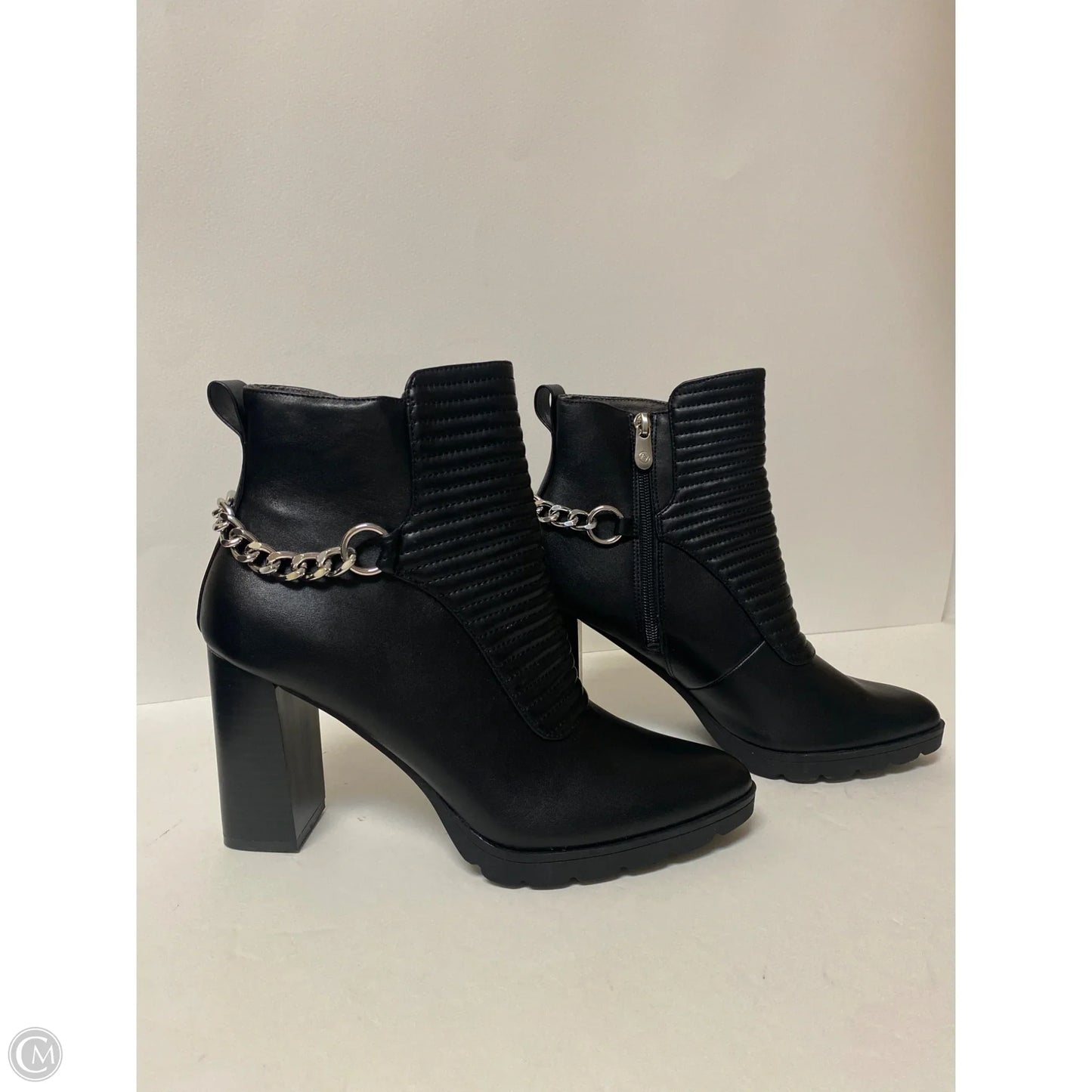 Boots Ankle Heels By Adrienne Vittadini In Black, Size: 9