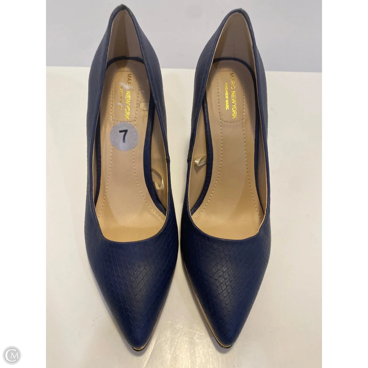Shoes Heels Stiletto By Marc New York In Blue, Size: 7