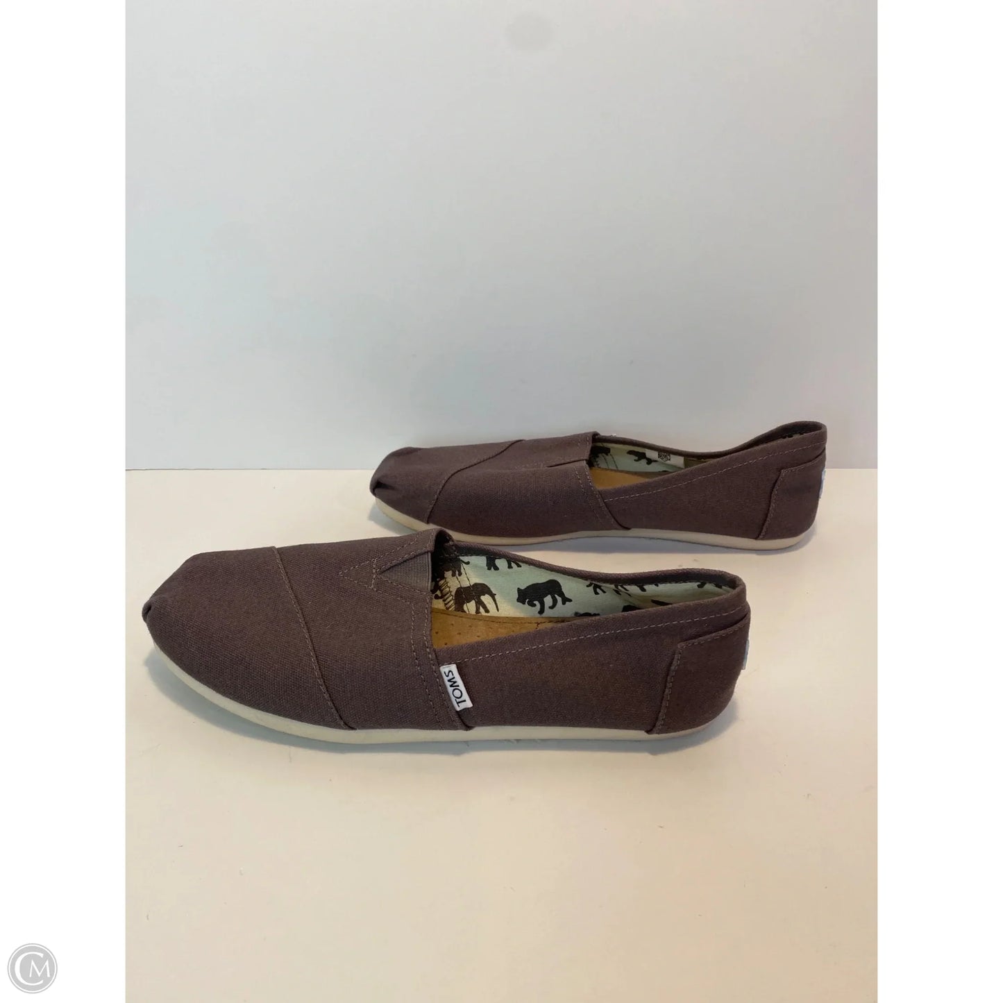 Shoes Flats By Toms In Grey, Size: 11