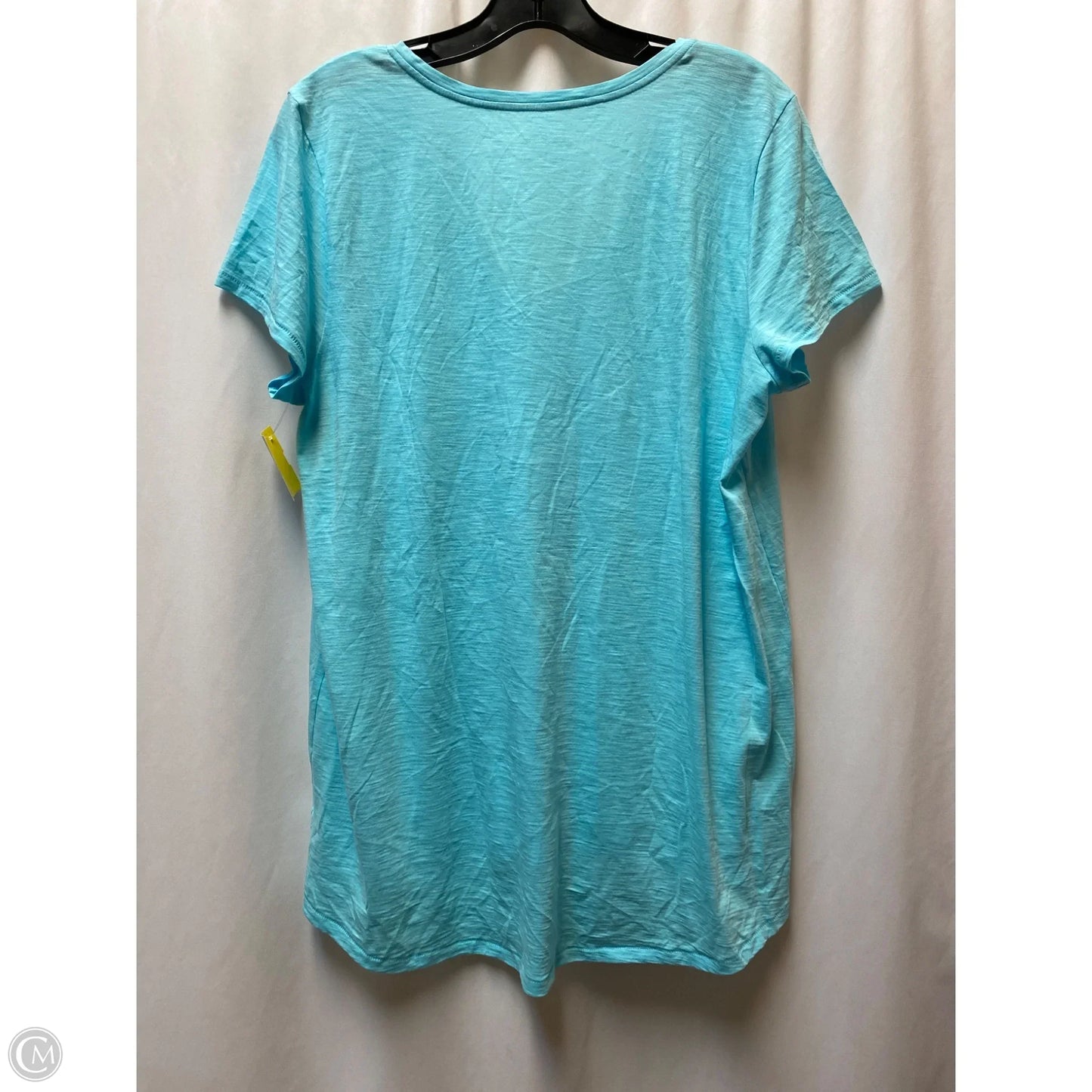 Top Short Sleeve Designer By Lilly Pulitzer In Blue, Size: Xl