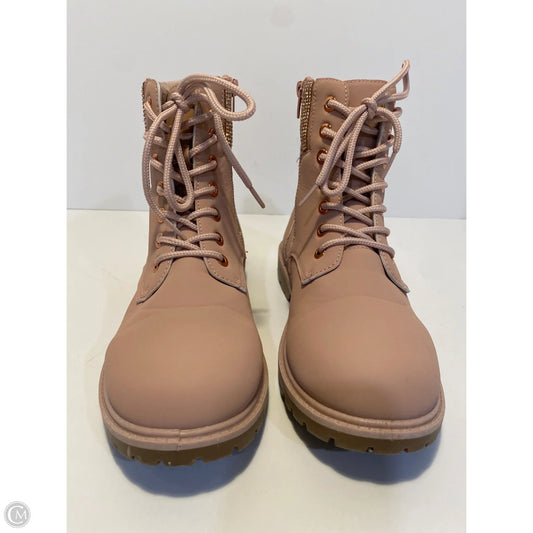 Boots Ankle Flats By Charlotte Russe In Pink, Size: 9