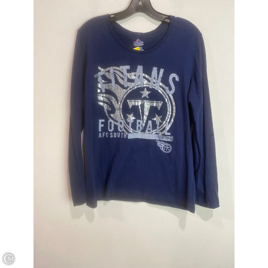 Top Long Sleeve By Majestic In Navy, Size: Xl