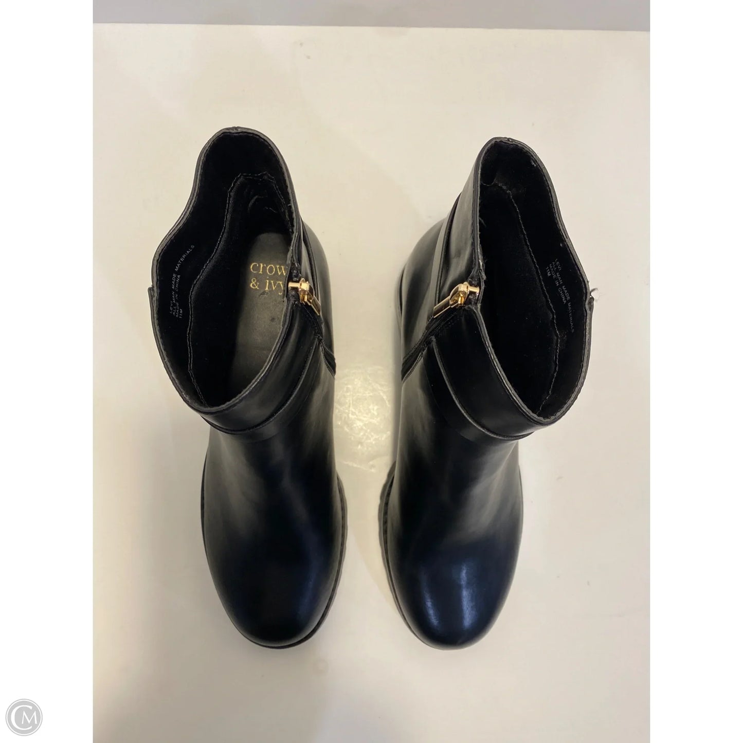 Boots Ankle Flats By Crown And Ivy In Black, Size: 11