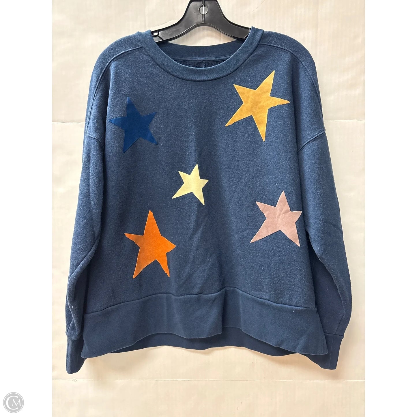 Sweatshirt Crewneck By Madewell In Navy, Size: L