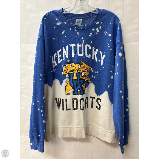 Sweatshirt Crewneck By Clothes Mentor In Blue, Size: L