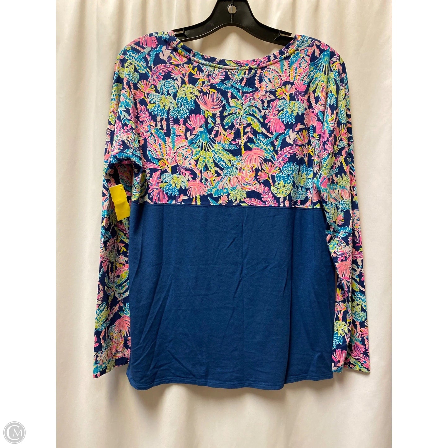 Top Long Sleeve Designer By Lilly Pulitzer In Navy, Size: S