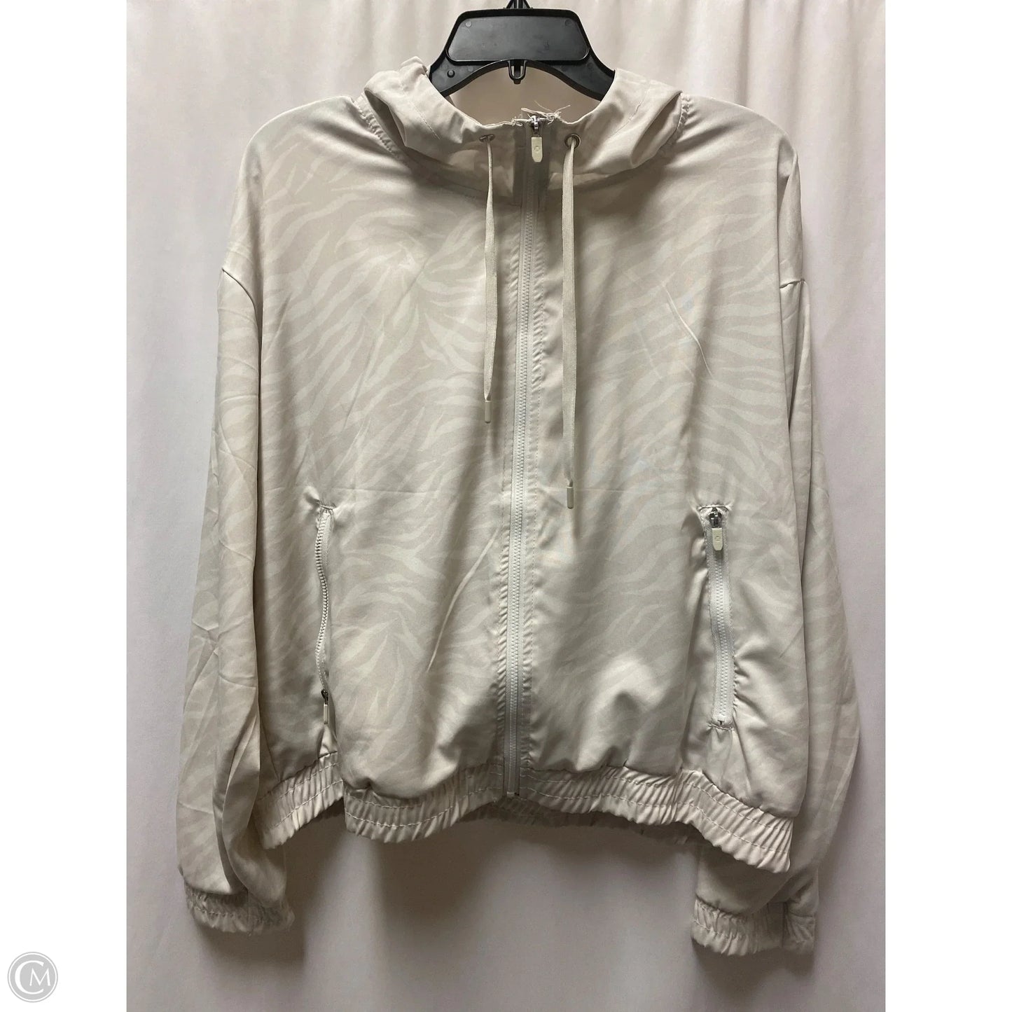 Athletic Jacket By Rbx In Beige, Size: L