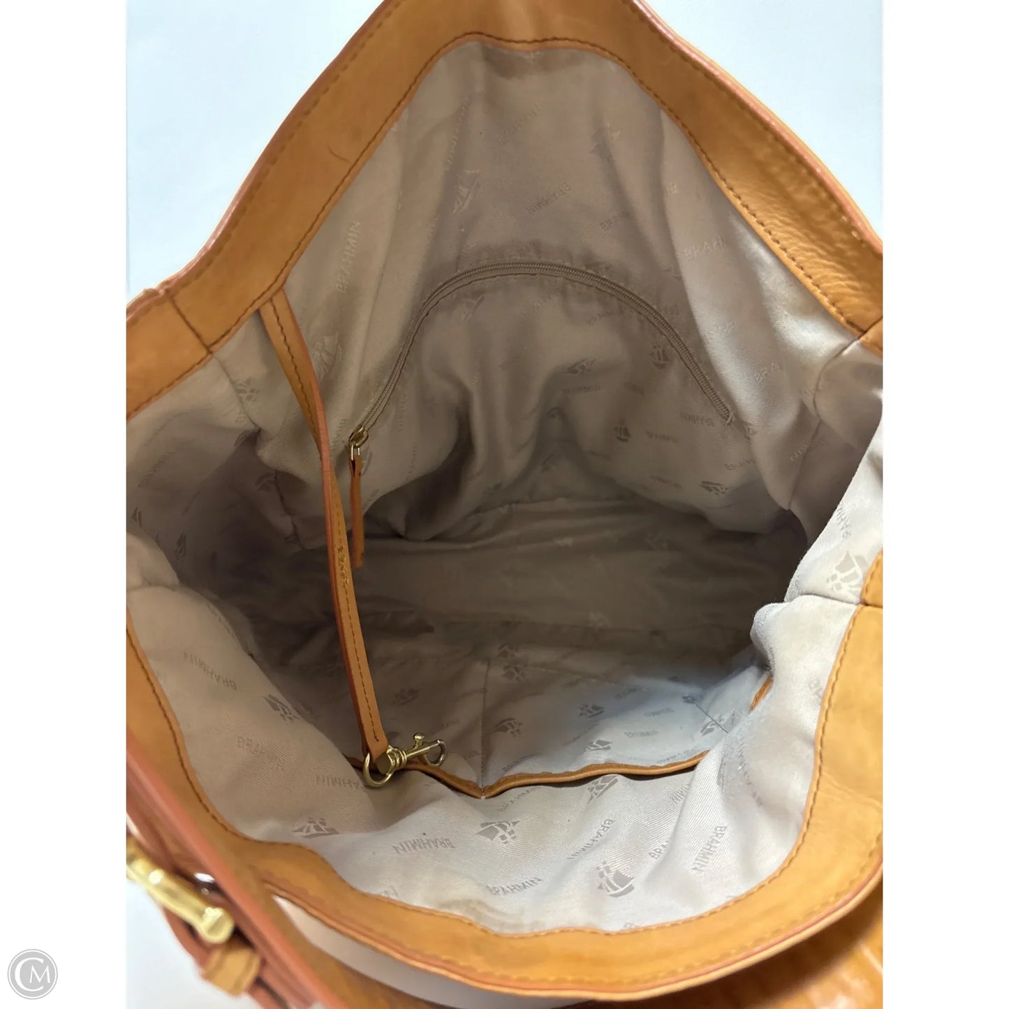 Handbag Designer By Brahmin, Size: Large