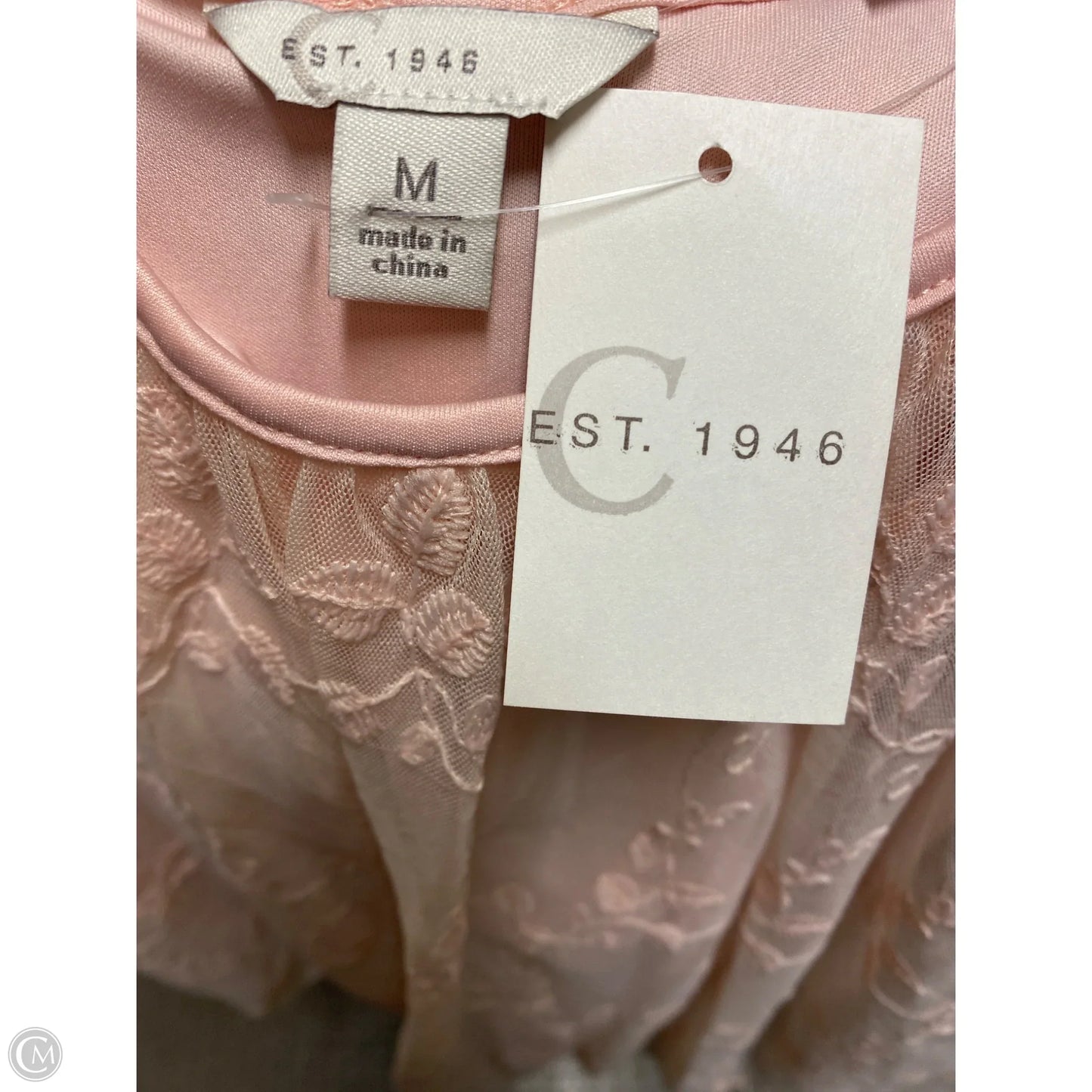Top Short Sleeve By Cato In Pink, Size: M