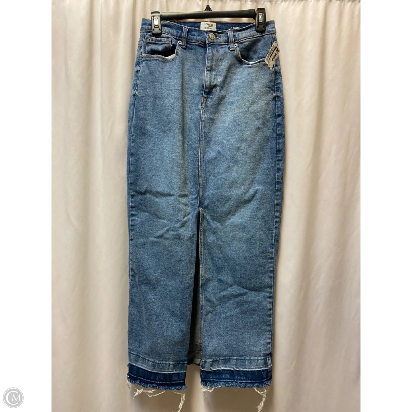 Skirt Maxi By Kensie In Blue Denim, Size: 4