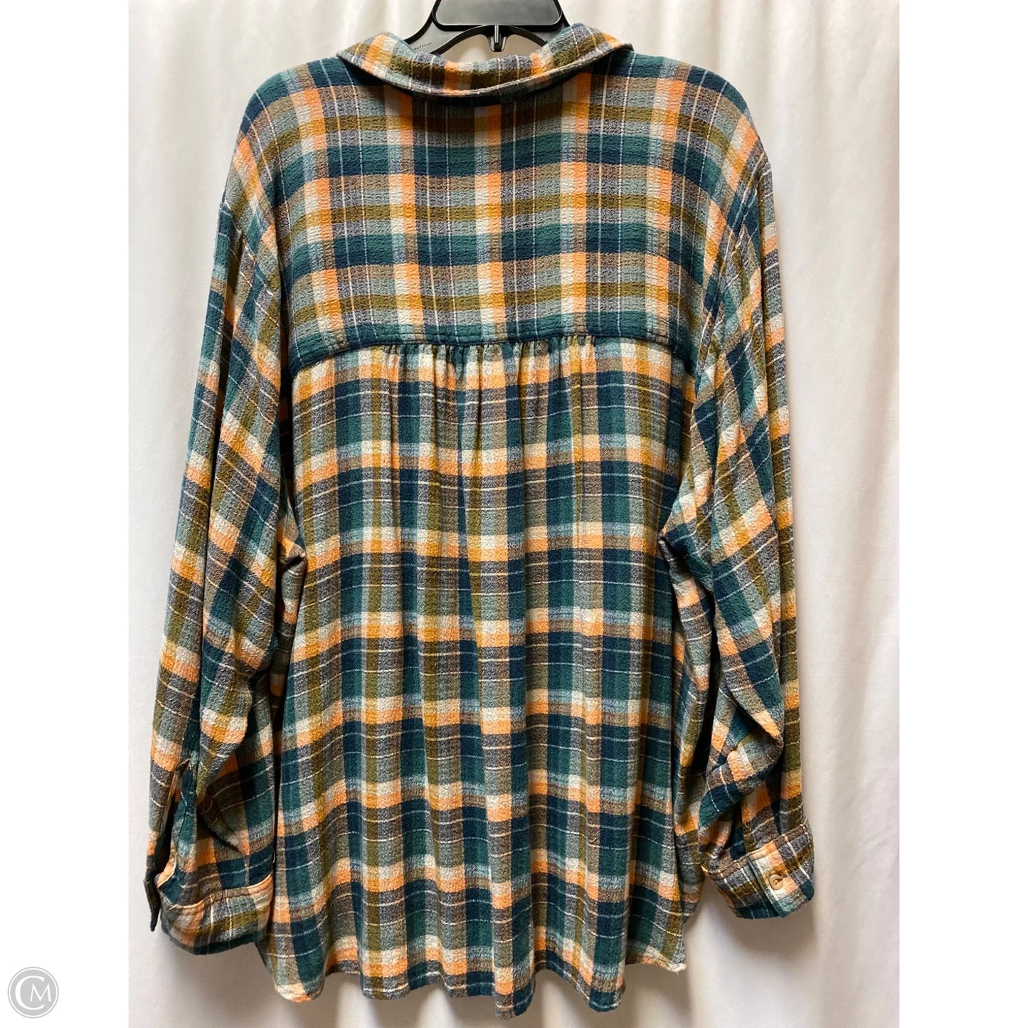 Top Long Sleeve By Pilcro In Peach, Size: 3x