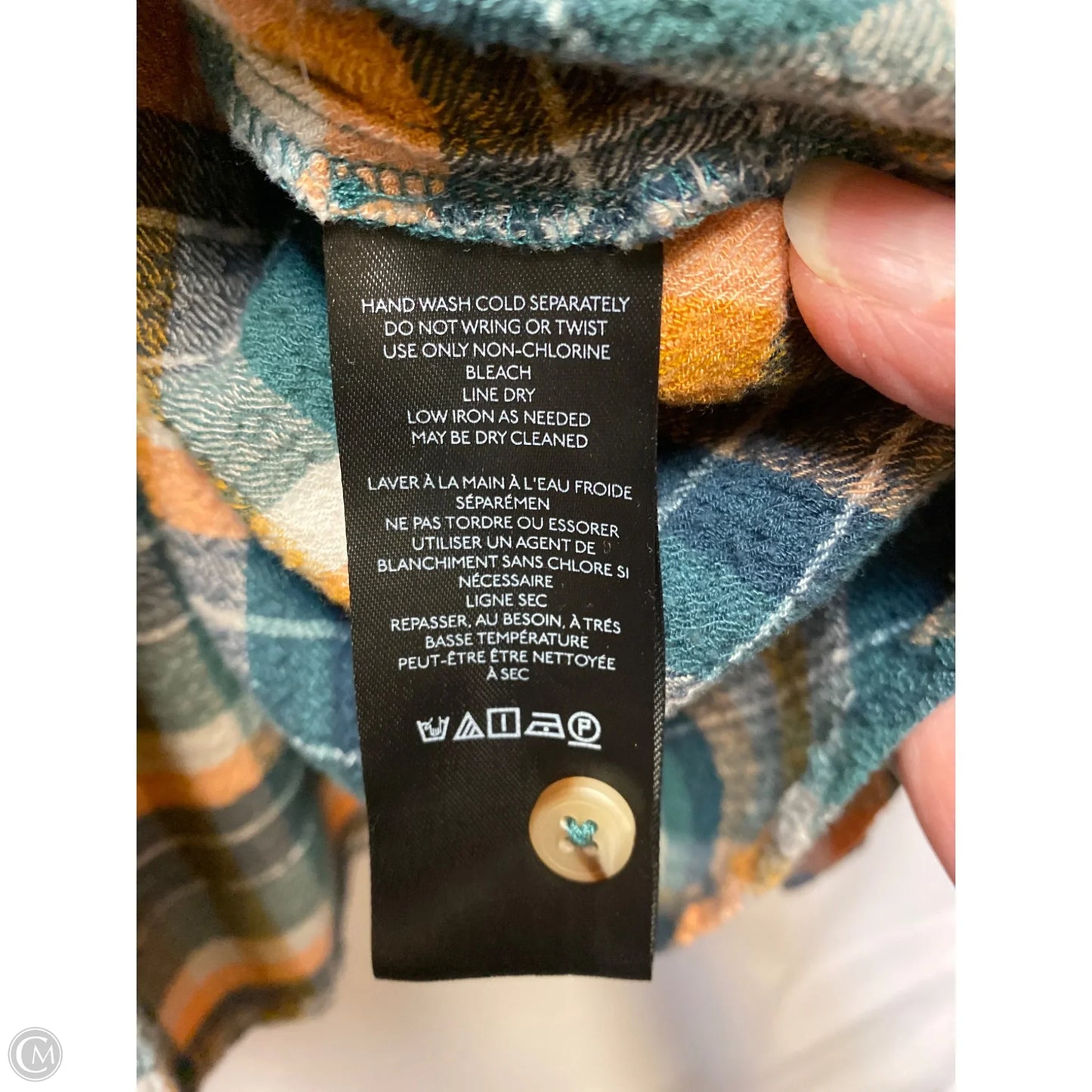 Top Long Sleeve By Pilcro In Peach, Size: 3x