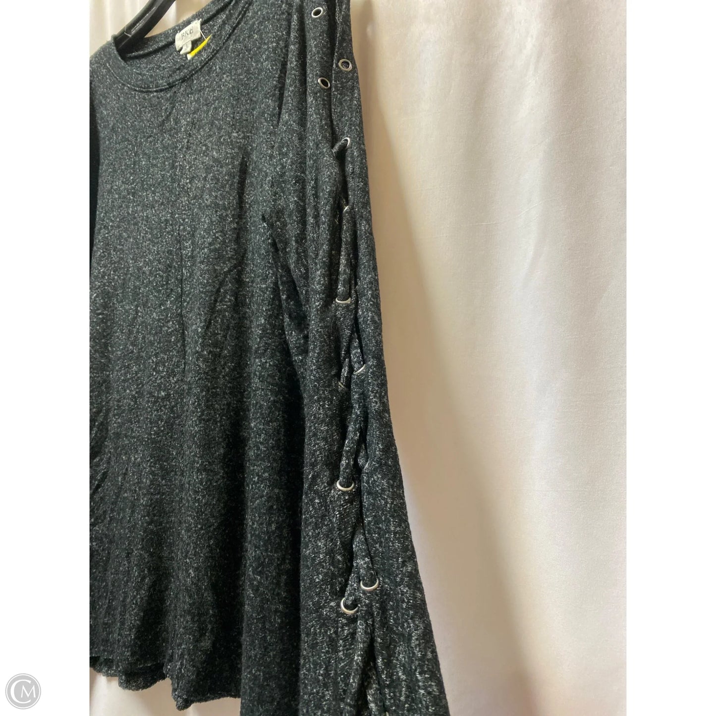 Top Long Sleeve By Bke In Black, Size: L