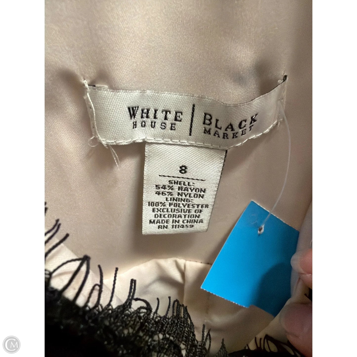 Dress Casual Midi By White House Black Market In Black, Size: M