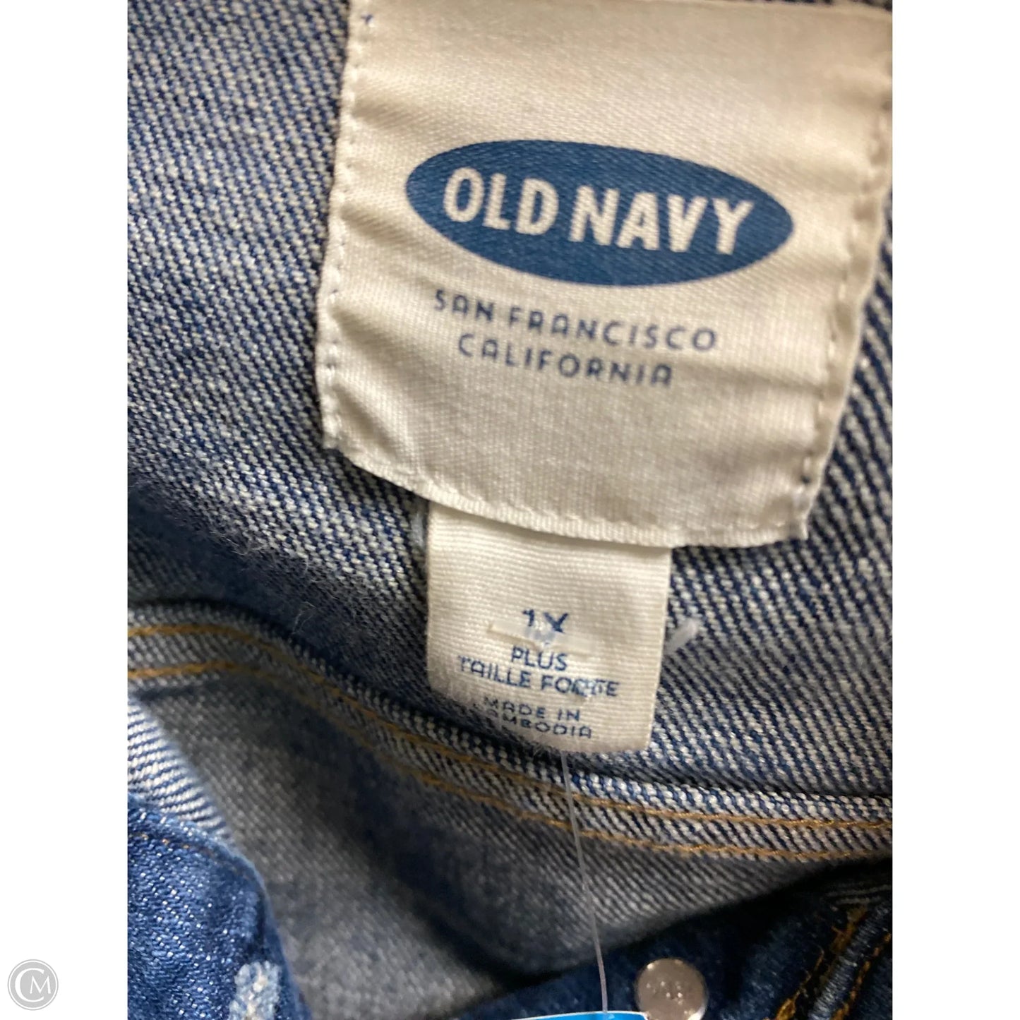 Jacket Denim By Old Navy In Blue Denim, Size: 1x