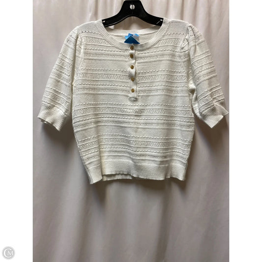 Sweater By Draper James In White, Size: L